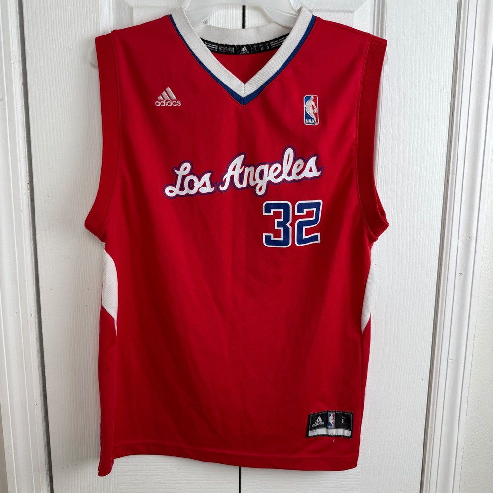 Adidas‎ NBA Blake Griffin Clippers Jersey L Red Sporty Retro Streetwear